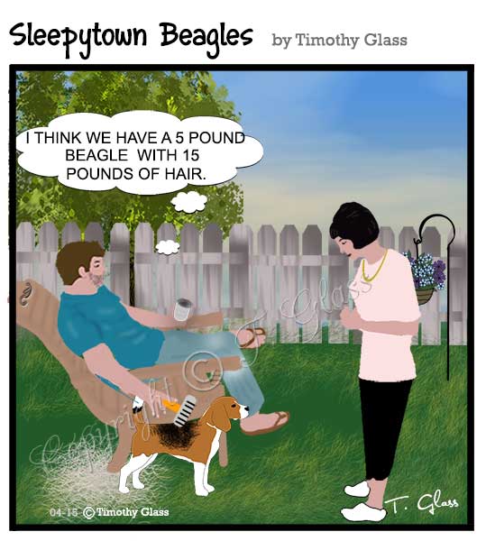 Sleepytown beagles Cartoon