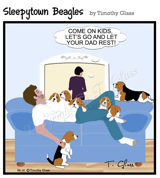 Sleepytown beagles Cartoon