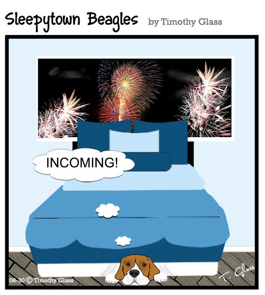 Sleepytown beagles Cartoon