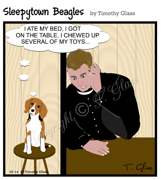 Sleepytown beagles Cartoon