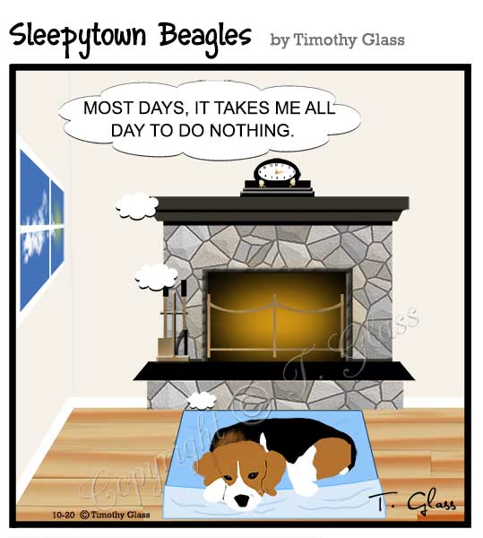 Sleepytown beagles Cartoon