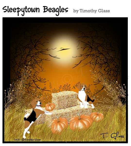 Sleepytown beagles Cartoon