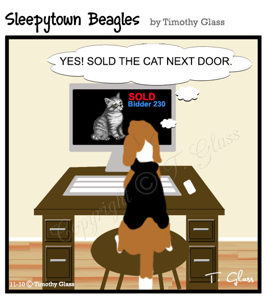 Sleepytown beagles Cartoon