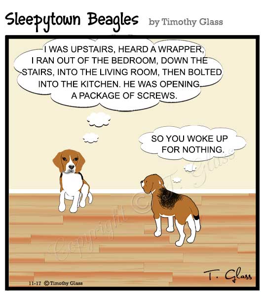 Sleepytown beagles Cartoon