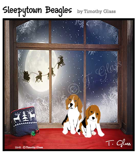 Sleepytown beagles Cartoon