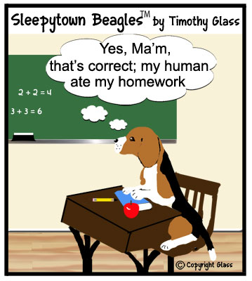 Sleepytown beagles Cartoon