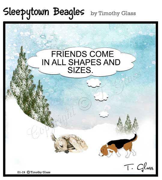 Sleepytown beagles Cartoon
