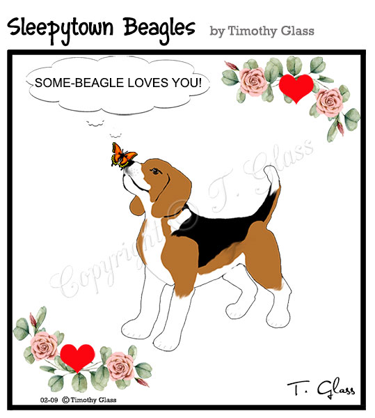 Sleepytown beagles Cartoon