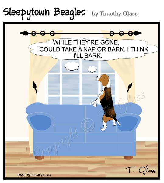 Sleepytown beagles Cartoon