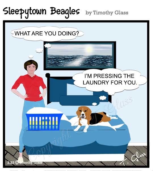 Sleepytown beagles Cartoon
