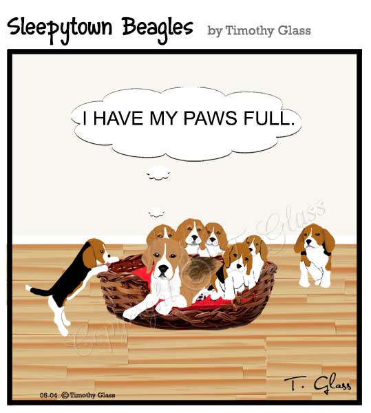 Sleepytown beagles Cartoon