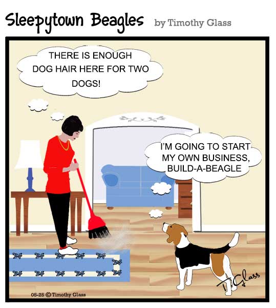 Sleepytown beagles Cartoon