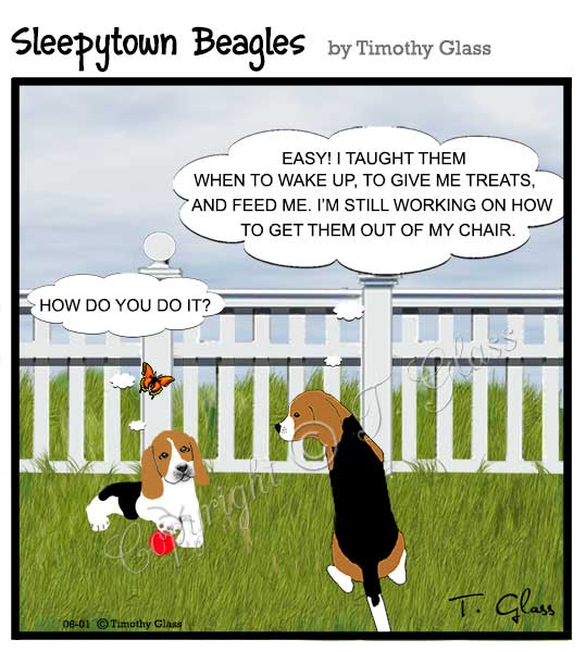 Sleepytown beagles Cartoon