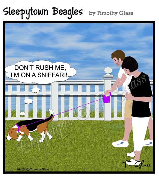 Sleepytown beagles Cartoon