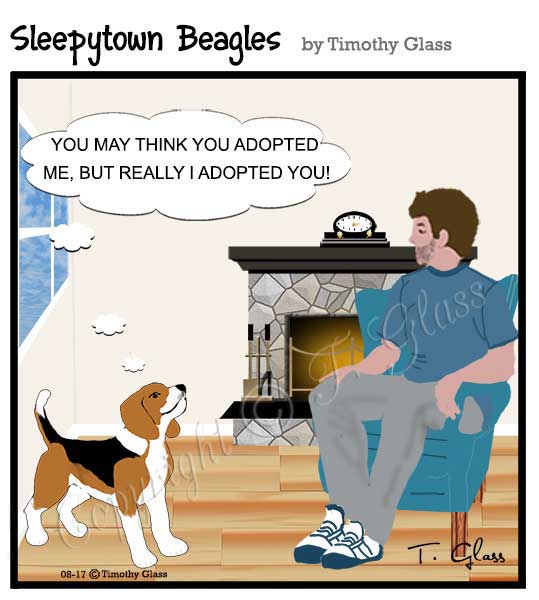 Sleepytown beagles Cartoon