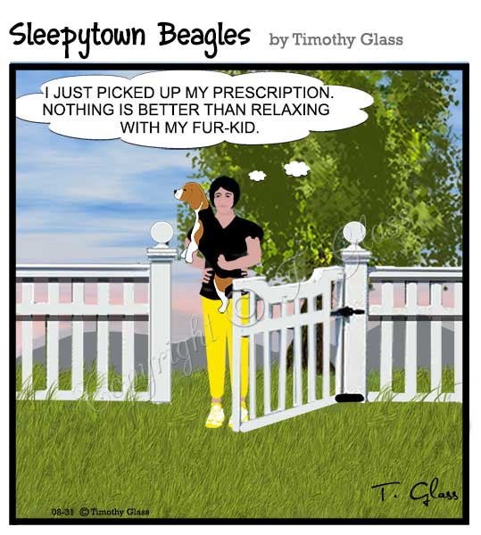 Sleepytown beagles Cartoon