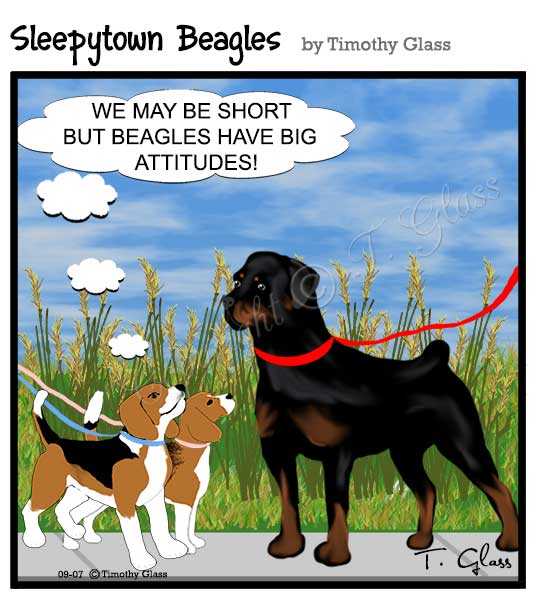 Sleepytown beagles Cartoon