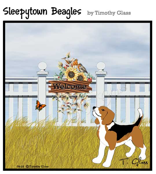 Sleepytown beagles Cartoon