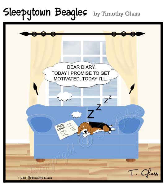 Sleepytown beagles Cartoon