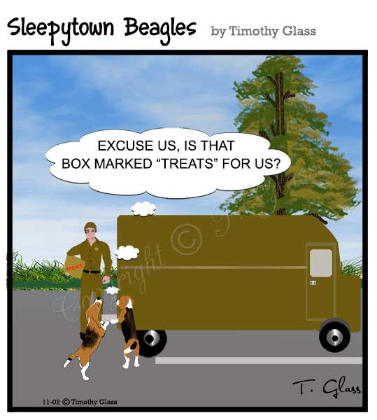 Sleepytown beagles Cartoon