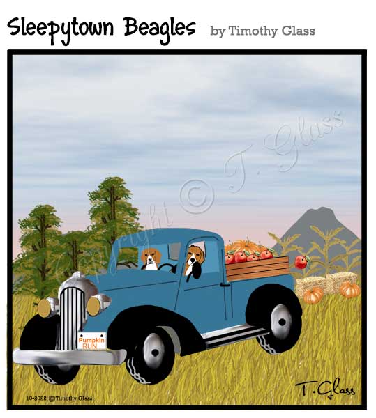 Sleepytown beagles Cartoon