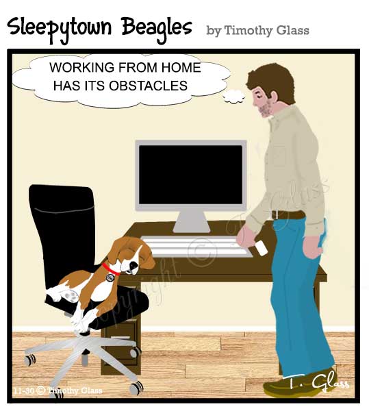 Sleepytown beagles Cartoon
