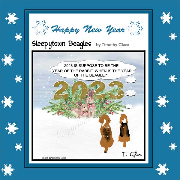 Sleepytown beagles Cartoon