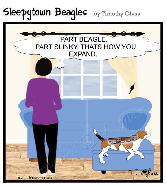 Sleepytown beagles Cartoon