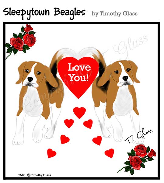 Sleepytown beagles Cartoon