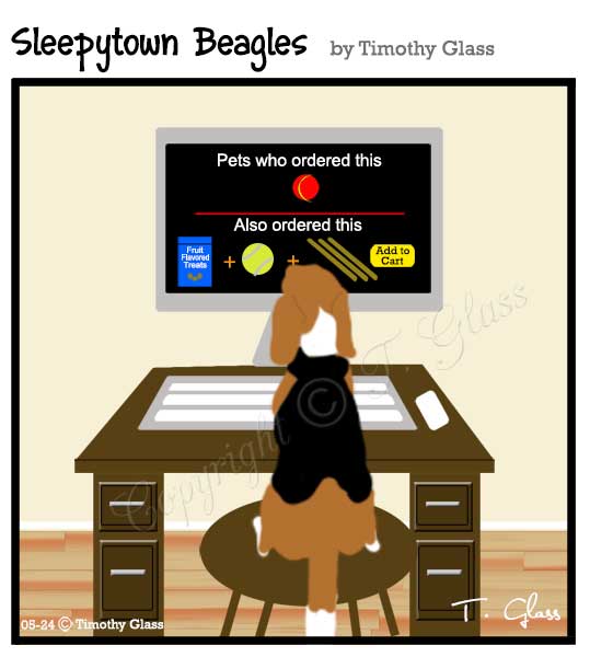 Sleepytown beagles Cartoon