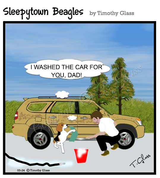 Sleepytown beagles Cartoon