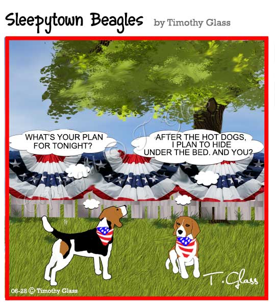 Sleepytown beagles Cartoon