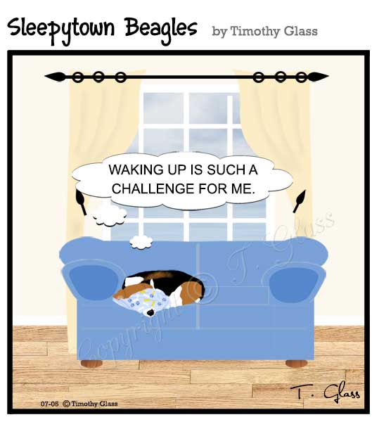 Sleepytown beagles Cartoon