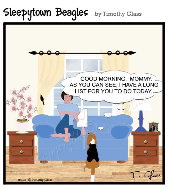 Sleepytown beagles Cartoon