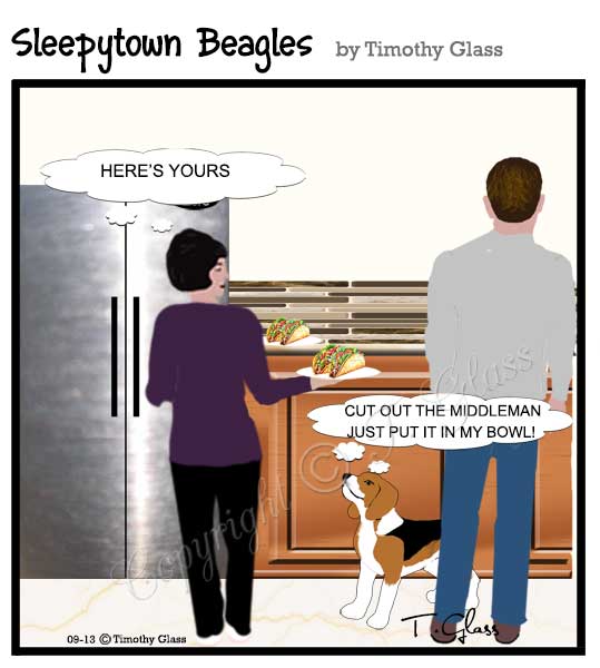 Sleepytown beagles Cartoon