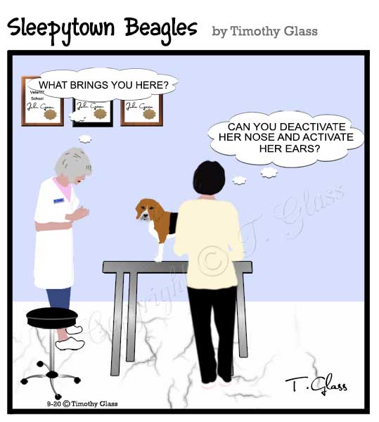 Sleepytown beagles Cartoon