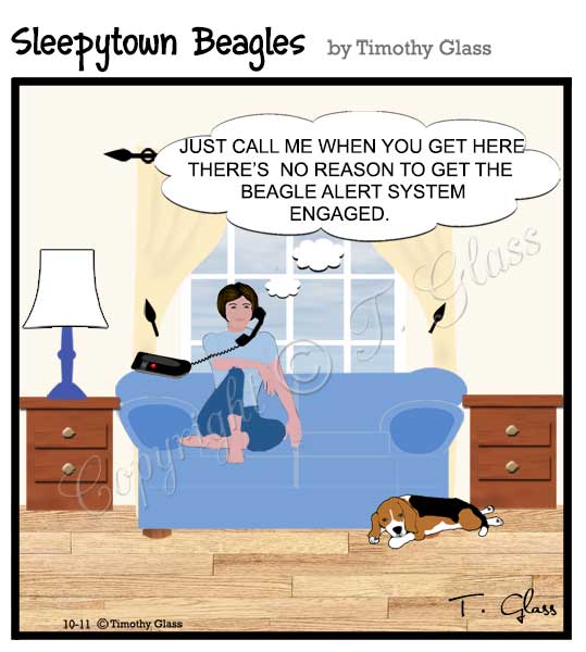 Sleepytown beagles Cartoon
