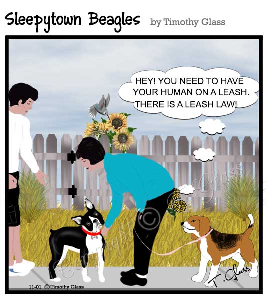 Sleepytown beagles Cartoon