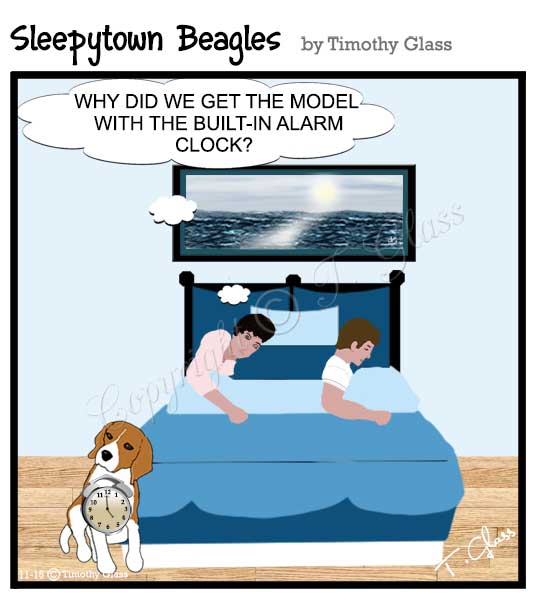 Sleepytown beagles Cartoon