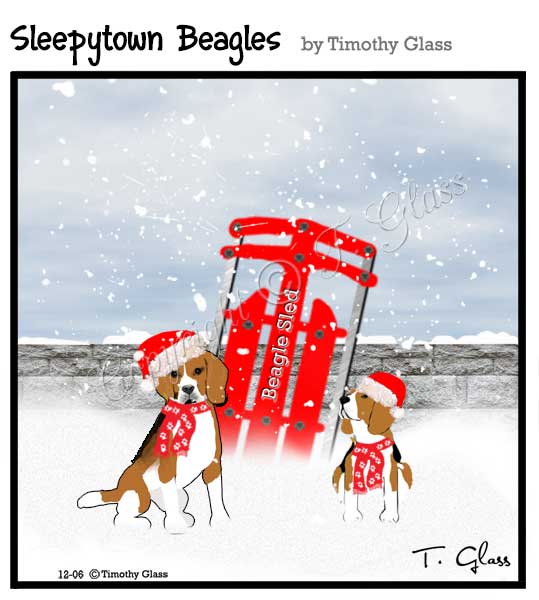 Sleepytown beagles Cartoon