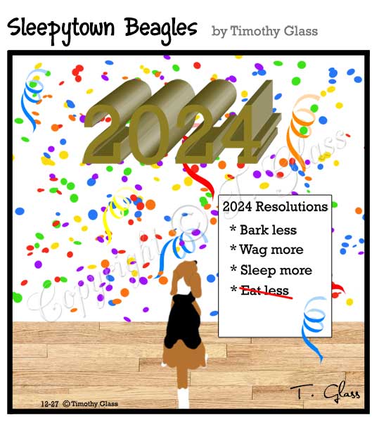 Sleepytown beagles Cartoon