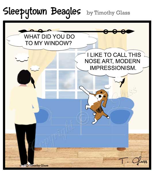Sleepytown beagles Cartoon