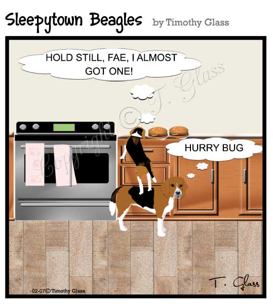 Sleepytown beagles Cartoon