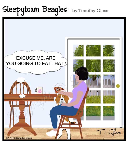 Sleepytown beagles Cartoon
