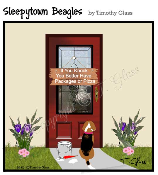 Sleepytown beagles Cartoon