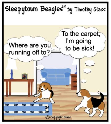 Sleepytown beagles Cartoon