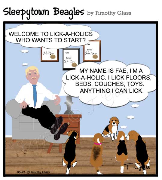 Sleepytown beagles Cartoon
