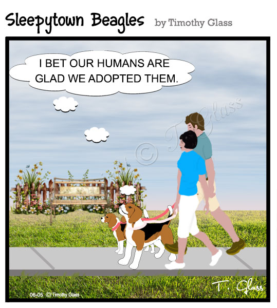 Sleepytown beagles Cartoon