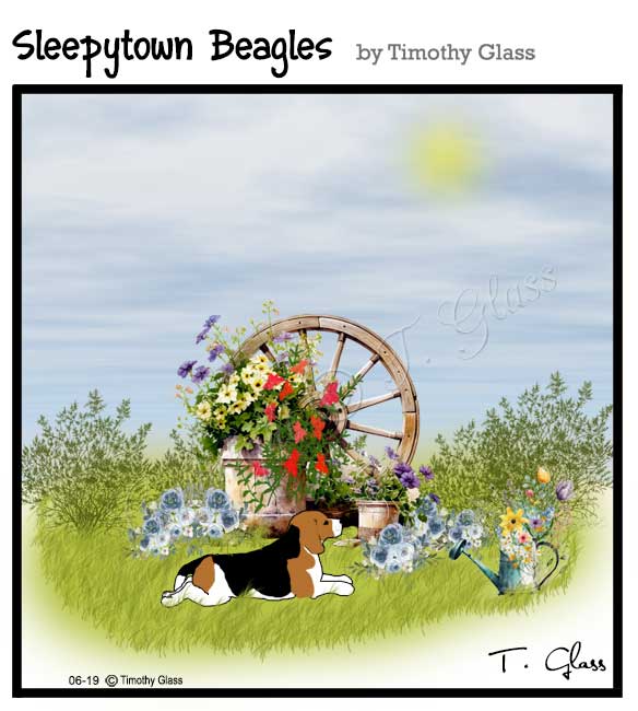Sleepytown beagles Cartoon