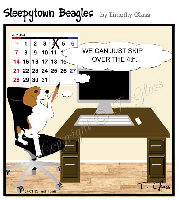 Sleepytown beagles Cartoon